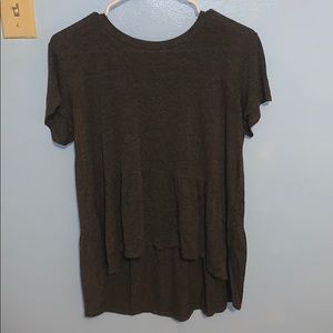 charcoal gray blouse